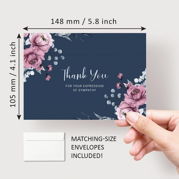 Thank you for your Sympathy Funeral Memorial Cards 9 - Picture 2 of 3